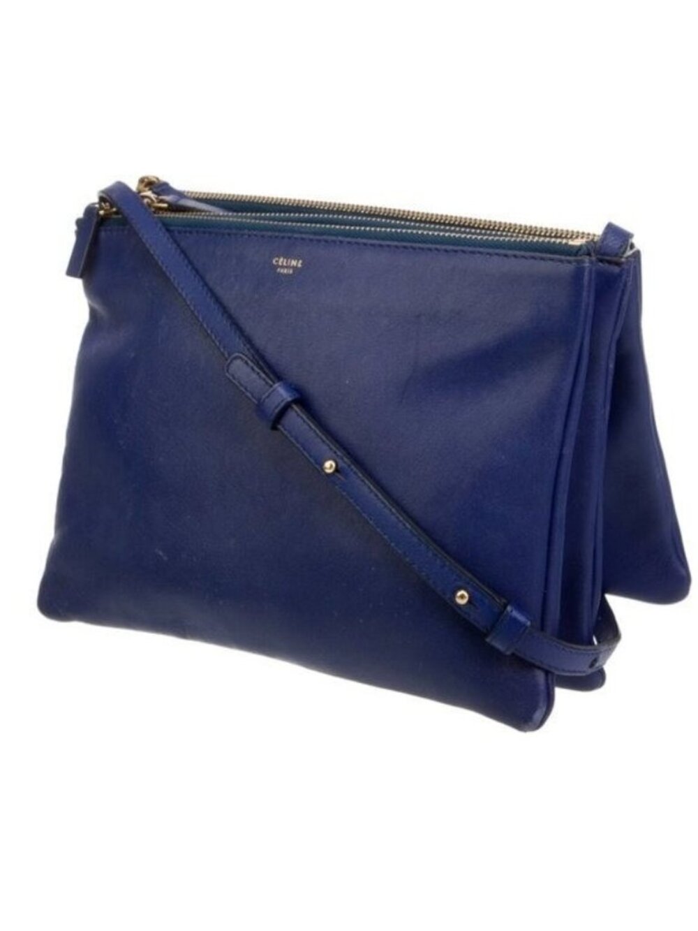 Celine Leather Trio Large Crossbody